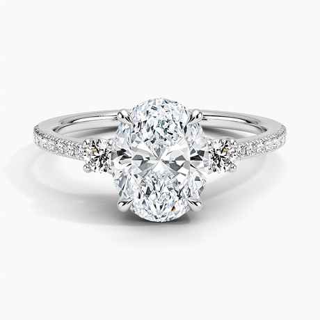 Lyra Three Stone Diamond Ring (1/4 ct. tw.)