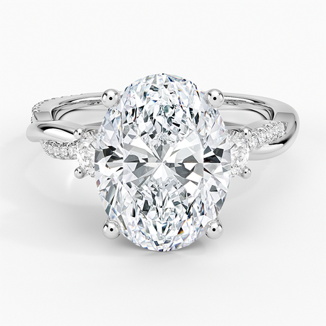 Petite Twisted Vine Three Stone Diamond Ring (2/5 ct. tw.)