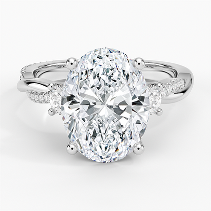 Petite Twisted Vine Three Stone Diamond Ring (2/5 ct. tw.)