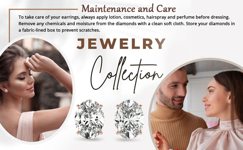 Certified Lab Diamond Earrings 