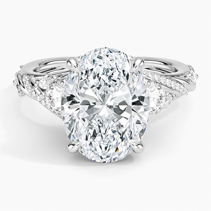 Begonia Vine Three Stone Diamond Ring (2/3 ct. tw.)