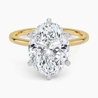 Six-Prong Petite Comfort Fit 1.5mm Solitaire Ring