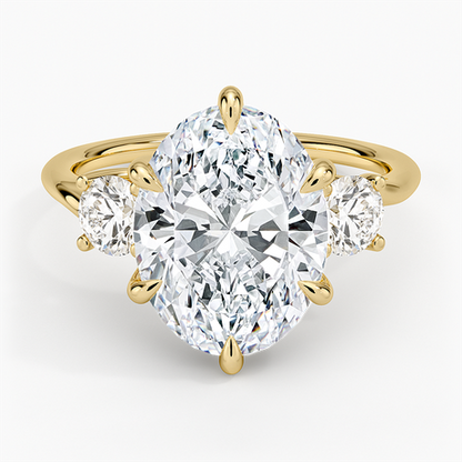 Luxe Delilah Three Stone Diamond Ring