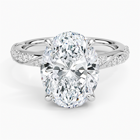 Camellia Hidden Accent 2.5mm Diamond Ring