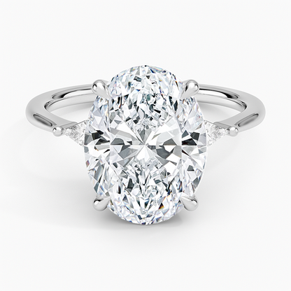 Petite Cometa Three Stone Diamond Ring