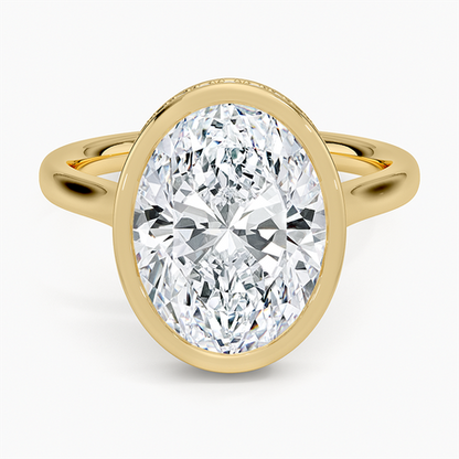 Luna Hidden Halo Diamond Ring