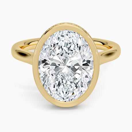 Luna Hidden Halo Diamond Ring