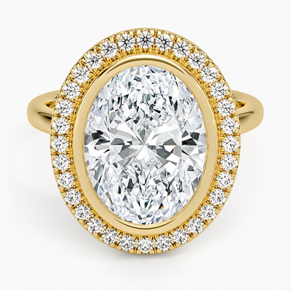 Bezel Halo Diamond Ring (1/4 ct. tw.)