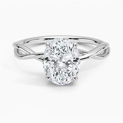 Alya Twist Solitaire Ring