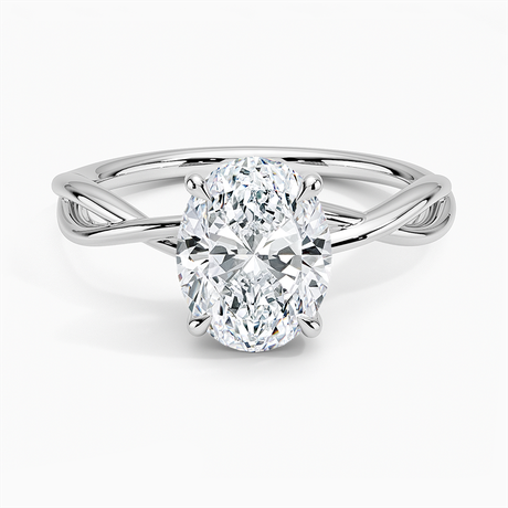 Alya Twist Solitaire Ring