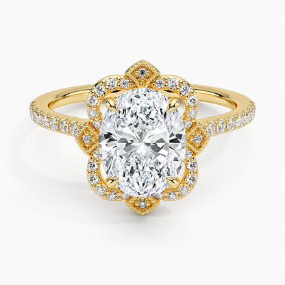 Reina Halo Diamond Ring
