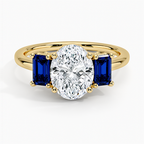 Luxe Rhiannon Three Stone Sapphire Ring