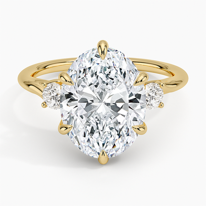 Delilah Three Stone Diamond Ring