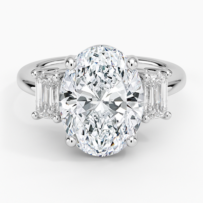 Luxe Rhiannon Three Stone Diamond Ring (3/4 ct. tw.)