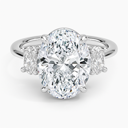 Oval-Cut Three Stone Diamond Ring (1/2 ct. tw.)