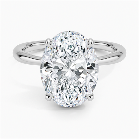 Freesia Hidden Halo Diamond Ring