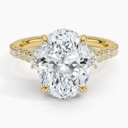 Amelie Three Stone Diamond Ring