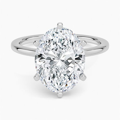 Six-Prong Petite Comfort Fit 1.5mm Solitaire Ring