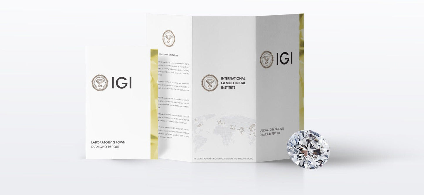 IGI Certified 2.50-Carat Round Lab Grown Loose Diamond VS1  F-Color
