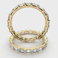 Revival Dimoand 14K East-West Emerald Cut Lab Grown Diamond Eternity Band | 14K Gold, Stone Size-0.10 | E-F Color, VS-SI Clarity | 30 Day Free Return