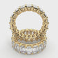Revival Dimoand 14K Gold Emerald Cut Lab Grown Diamond Eternity Band for Women | 14K Gold, Stone Size-0.30 | E-F Color, VS-SI Clarity | 30 Day Free Return