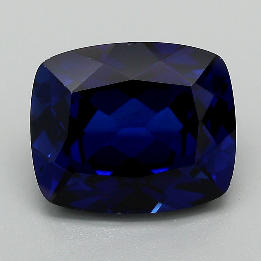 7.19 Carat Blue Long Cushion Cut Lab Grown Sapphire