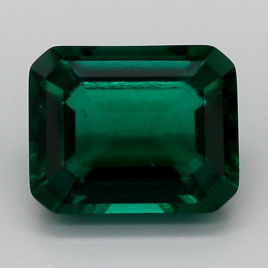 2.93 Carat Green Emerald Cut Lab Grown Emerald