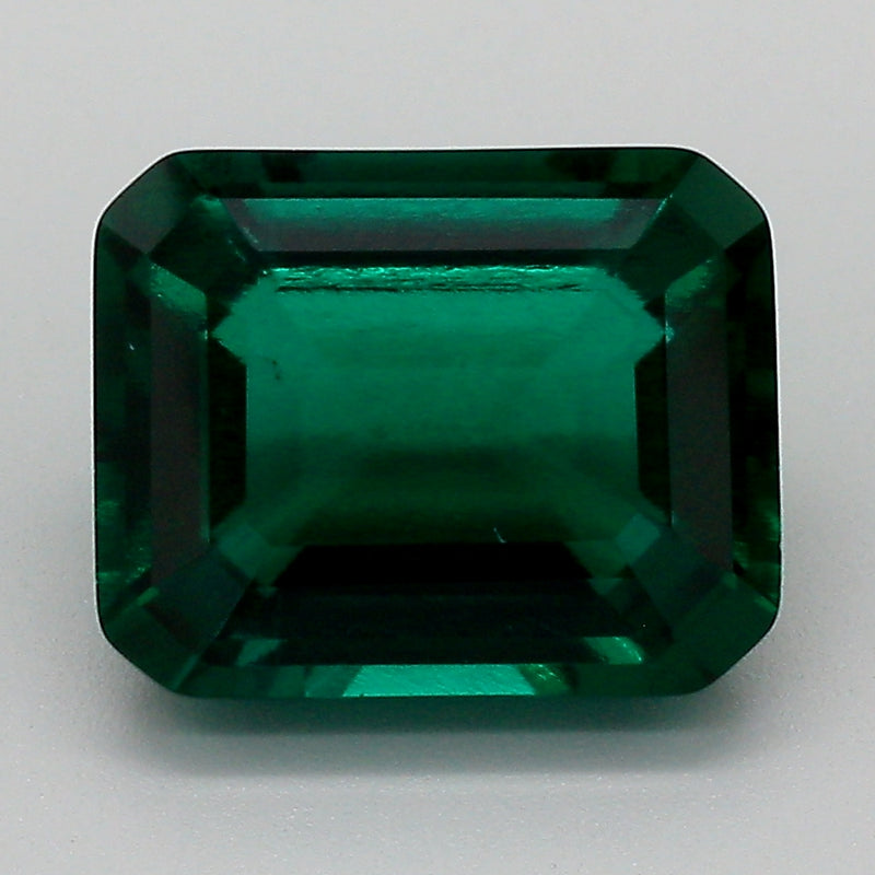 2.93 Carat Green Emerald Cut Lab Grown Emerald