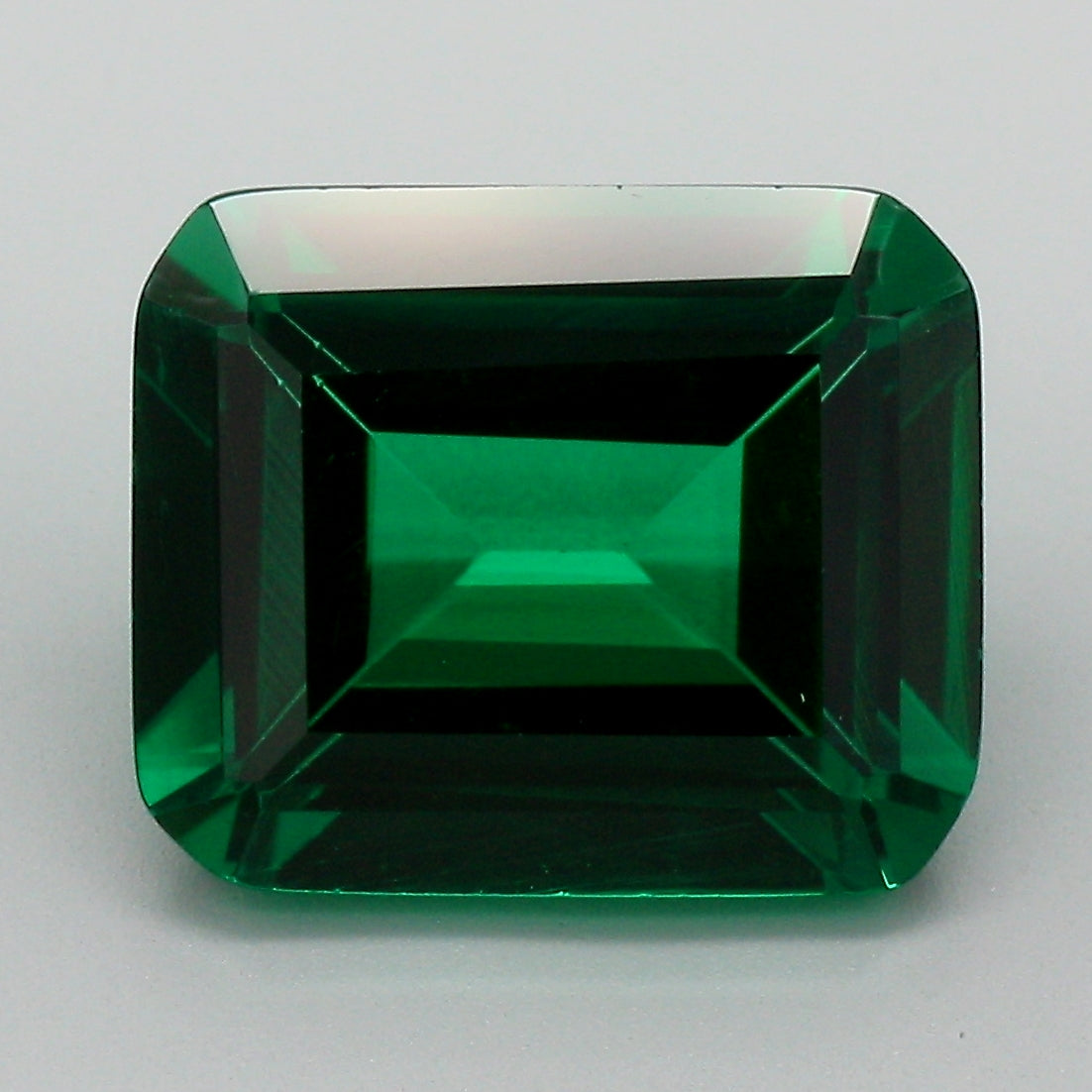 4.96 Carat Green Emerald Cut Lab Grown Emerald