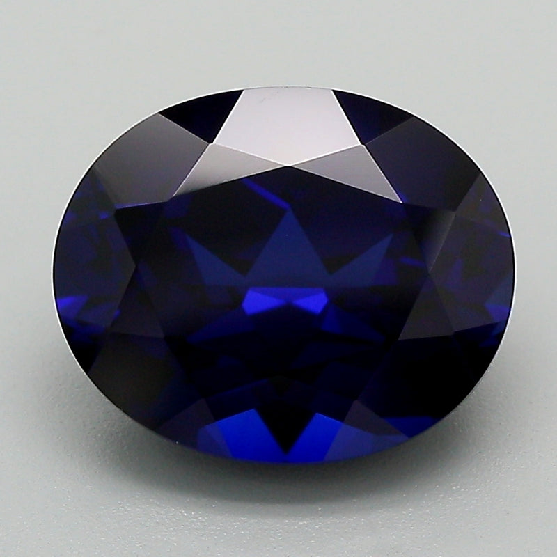 4.52 Carat Blue Oval Cut Lab Grown Sapphire