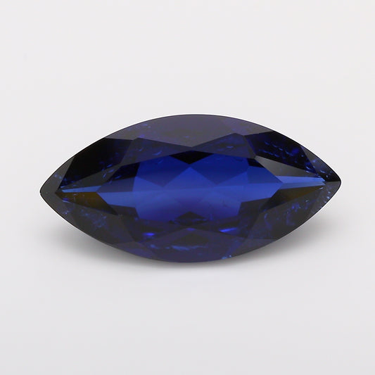 6.68 Carat Royal Blue Marquise Cut Lab Grown Sapphire