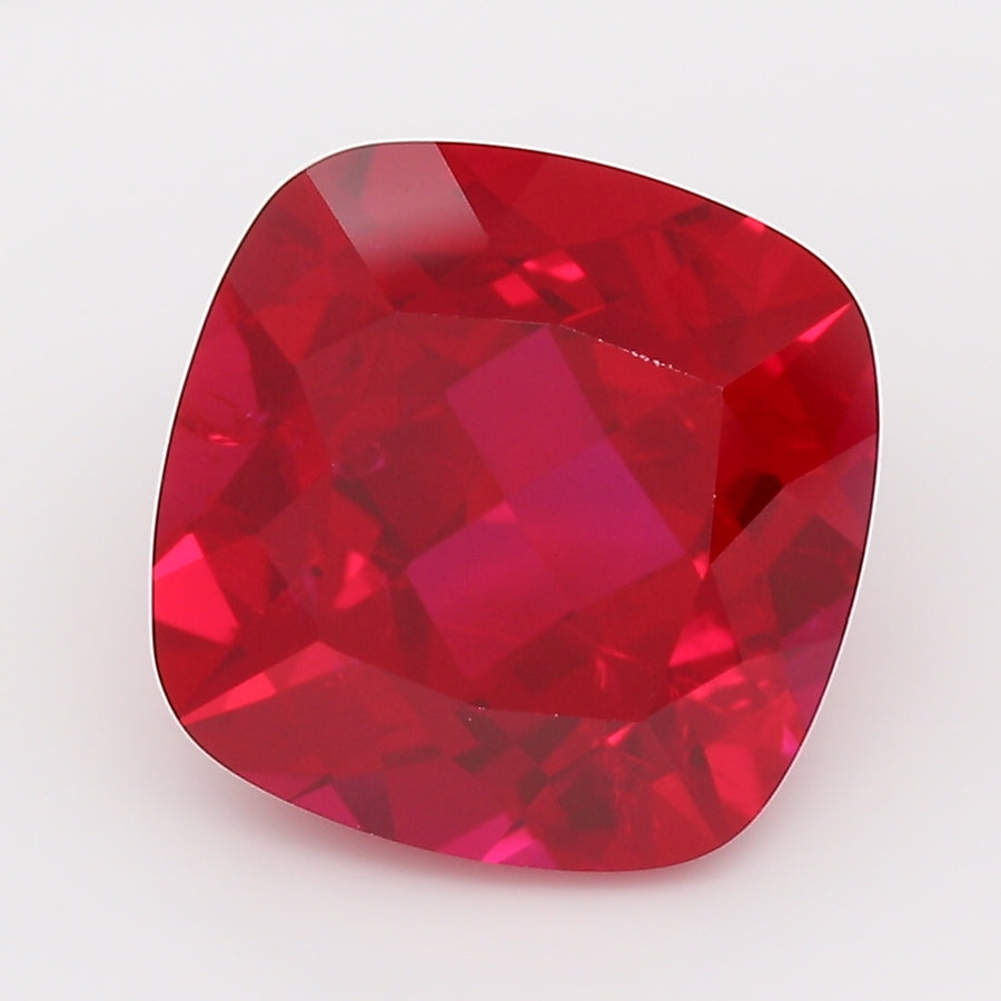 5.4 Carat Pigeon Blood Square Cushion Cut Lab Grown Ruby