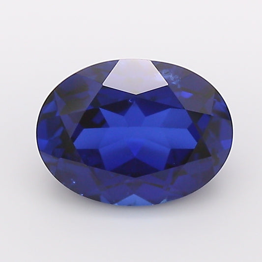 1.6 Carat Royal Blue Oval Cut Lab Grown Sapphire