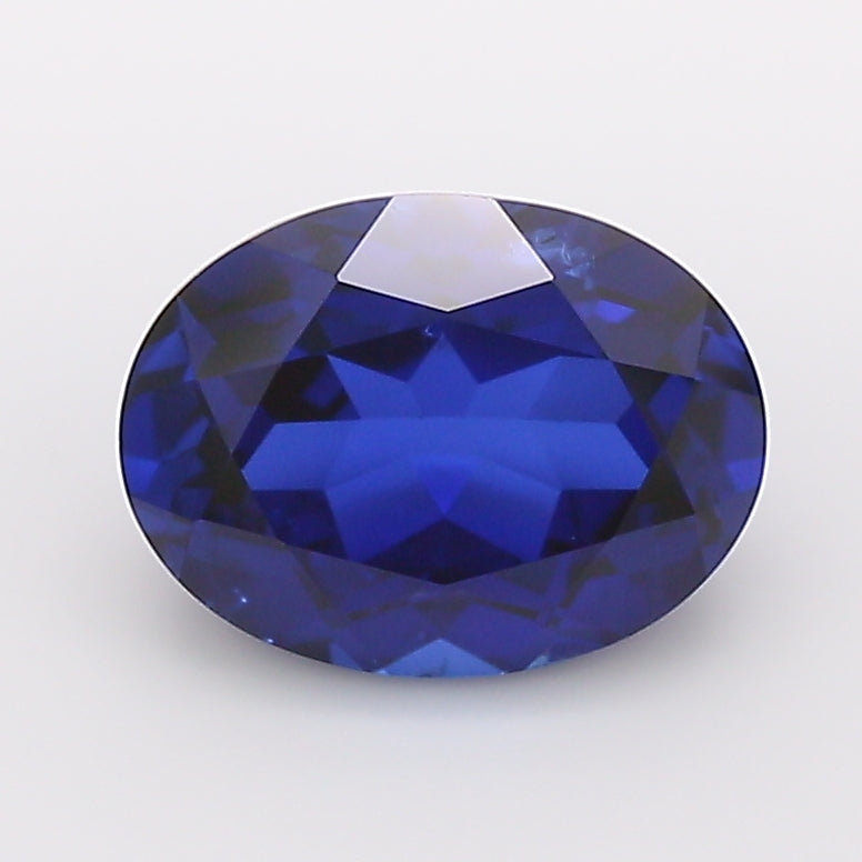 1.6 Carat Royal Blue Oval Cut Lab Grown Sapphire