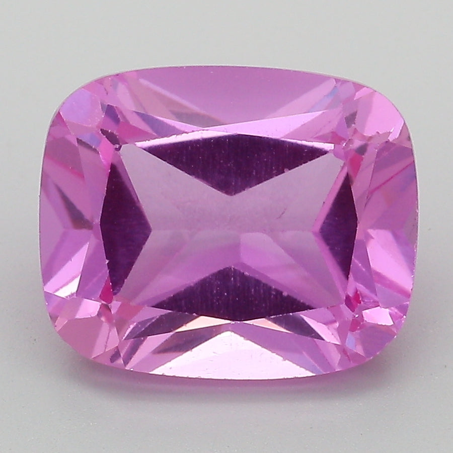 6.79 Carat Pink Long Cushion Cut Lab Grown Sapphire