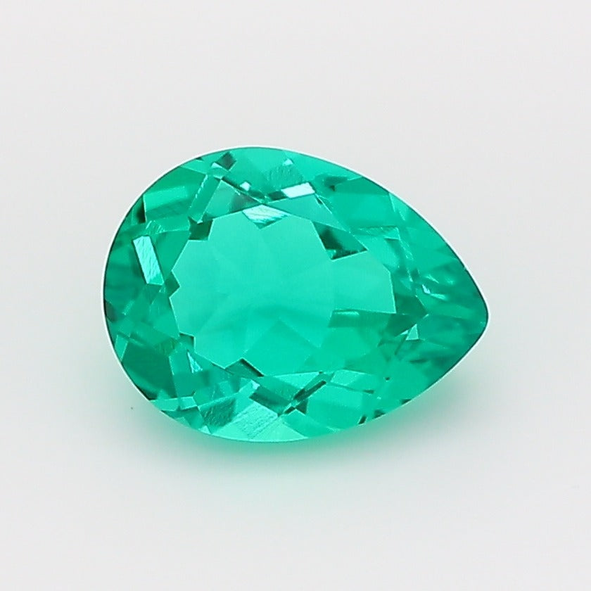 1.06 Ct Green Pear Columbian Emerald