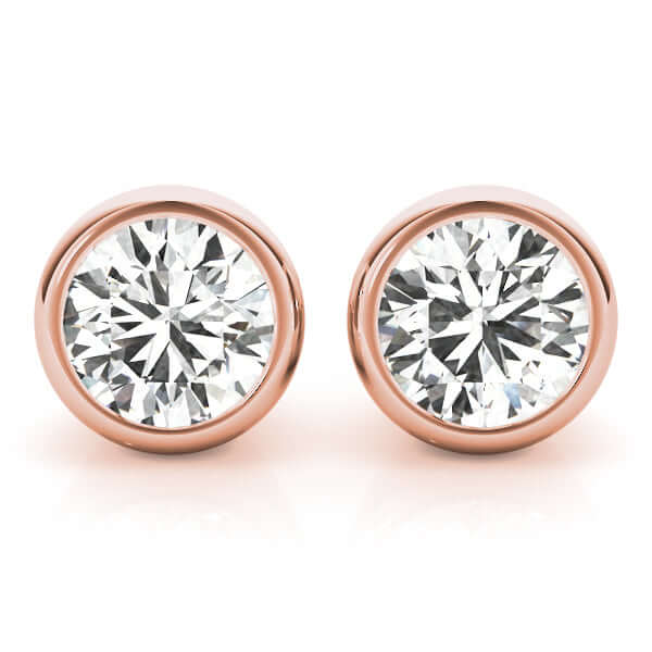 Lab-grown-Diamond-Stud-Earring-bezel-setting-revival-diamonds-earrings