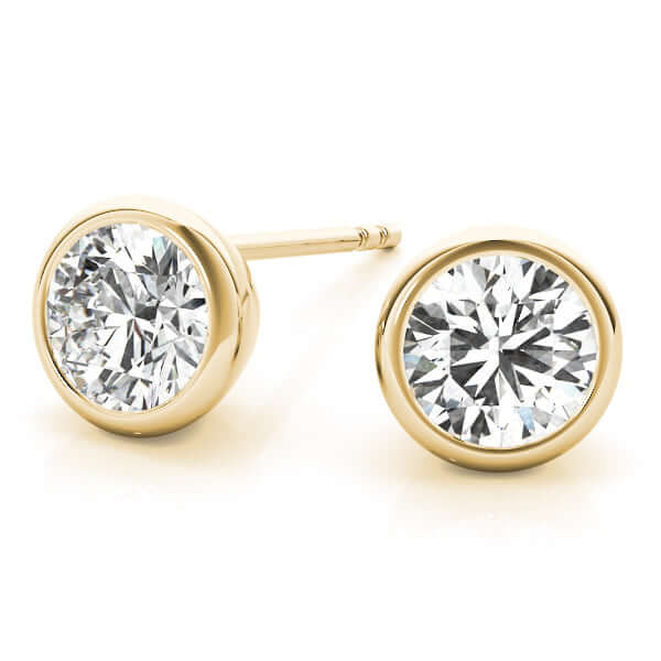  Lab-grown-Diamond-Stud-Earring-bezel-setting-revival-diamonds-earrings