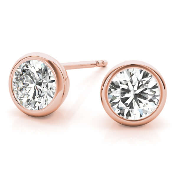  Lab-grown-Diamond-Stud-Earring-bezel-setting-revival-diamonds-earrings