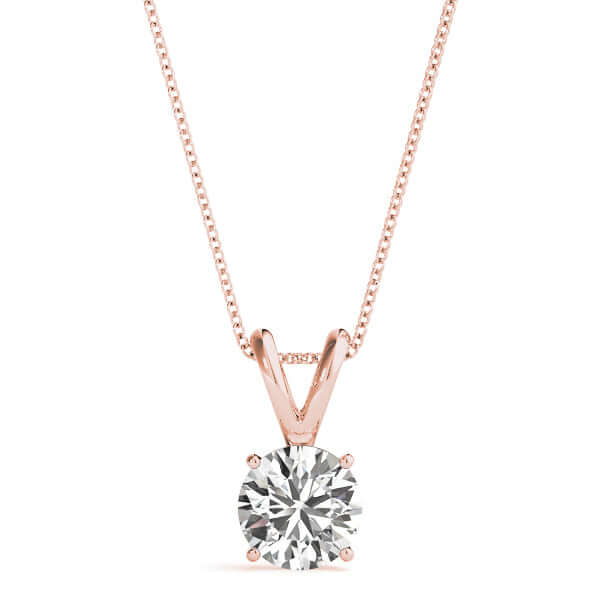 Lab Grown Diamond Solitaire Pendant Necklace by Revival Diamonds