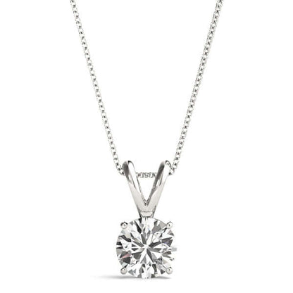 Lab Grown Diamond Solitaire Pendant Necklace by Revival Diamonds